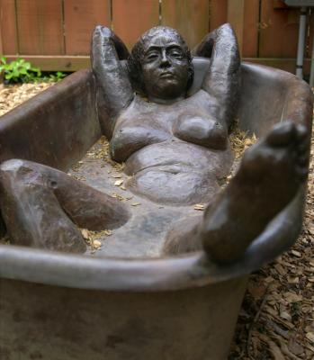 Woman Bathing In Tub