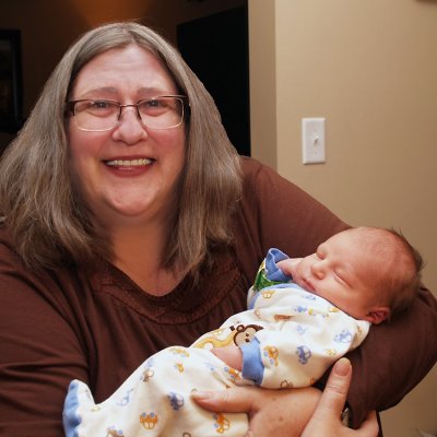 Zachary in Grandmas Arms