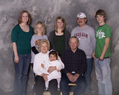 Emma, Wes, and Grandchildren