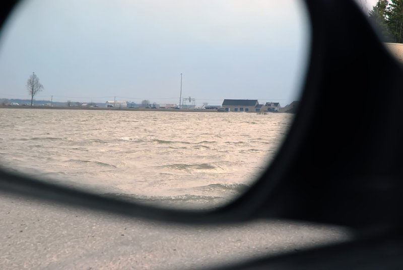 Close-up in the rear-view mirror...
