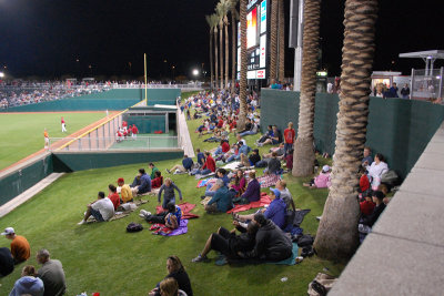 Bullpen and outfield berm