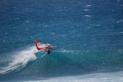 Windsurfer at Hookipa beach