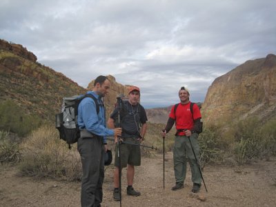 Angelo, AZMike and te-wa at the saddle