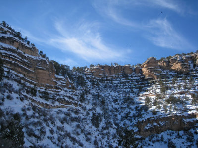 South Rim blanketed with snow