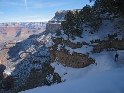 Bright Angel trail in the Coconino layer