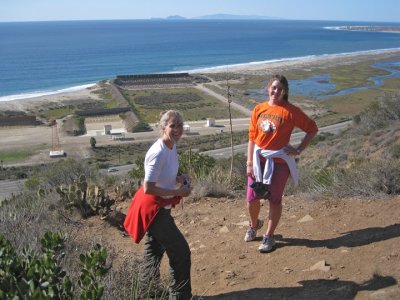 Starting up the Mugu coastline trail