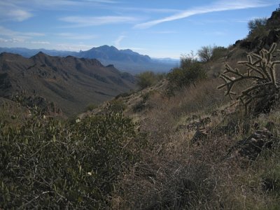 Almost the identical view southeast towards a side canyon
