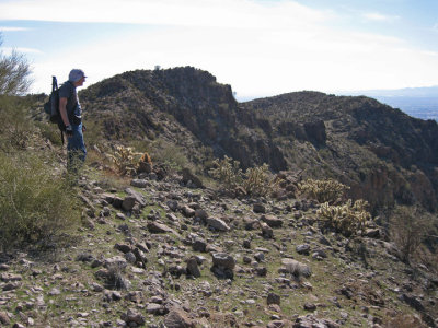 Spot where we began the descent