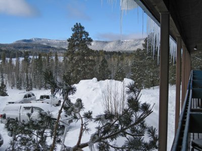 From Ski Resort hotel balcony Monday morning