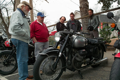 Vintage Motorcycle Meet at Justine's in Austin - Mar 2010