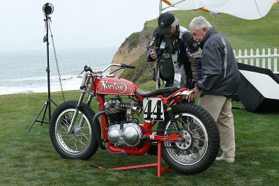 L1030054 - Ron Wood (without hat) and his Norton racer