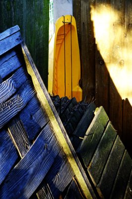 the junk behind the old shed