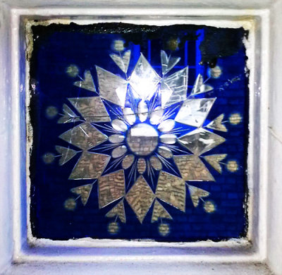Late Victorian glass tile
