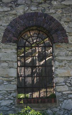 Through the arched window