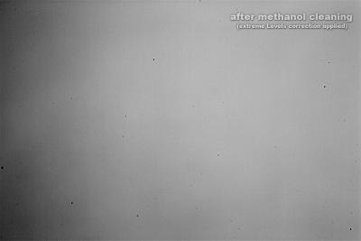 dust after methanol