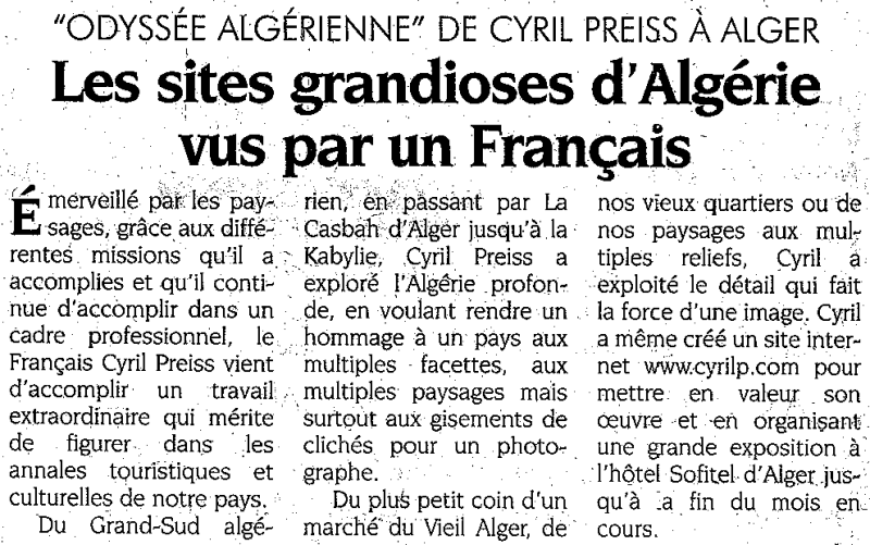 Article Liberte du 27 11 2005