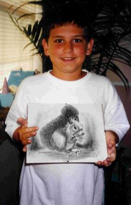 Taylor T.  and His Squirrel Drawing