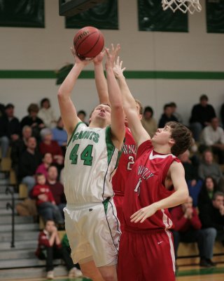 Seton Catholic Central High School's Boys Basketball Team versus Waverly High School in the Section IV Tournament