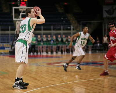 Seton Catholic Central High School's Boys Basketball Team versus Chenango Valley High School in the Section IV Tournament