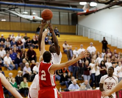 Johnson City vs Red Hook in the State of New York High School Playoffs in Basketball