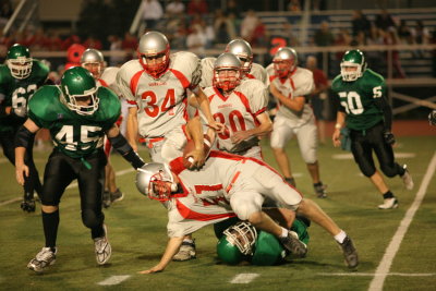 Evan Ekstrom stopping the run early in the 4th quarter