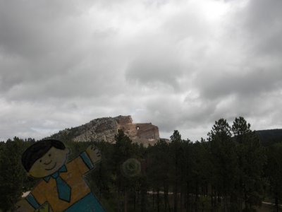 Flat Stanley checking out Crazy Horse