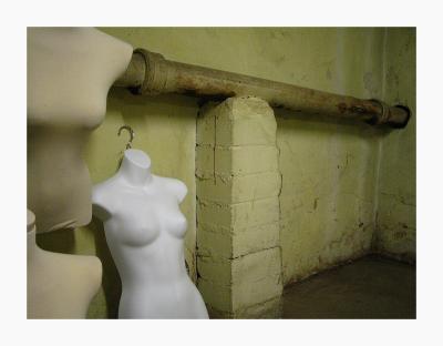 mannequins and pipe