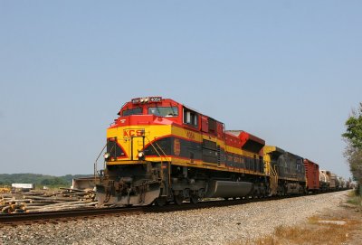 KCS 4054 CSX Q595 Vincennes IN 01 Sept 2008