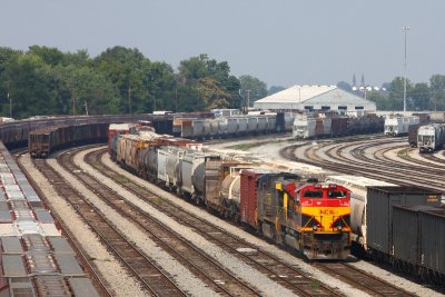 KCS 4054 CSX Q595 Evansville IN 01 Sept 2008