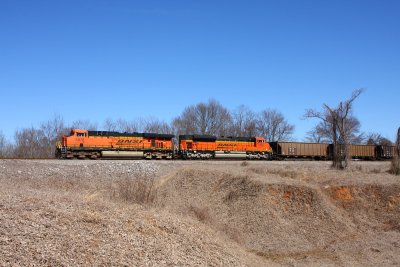 BNSF 5978 NS 737 La Grange TN 28 Feb 2010