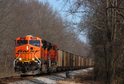 BNSF 5978 NS 737 Moscow TN 28 Feb 2010