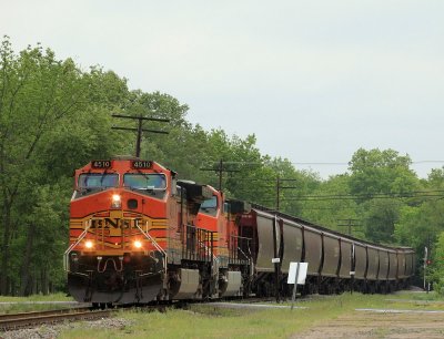 BNSF 4510 EVWR ABG1 Mcleansboro IL 25 Apr 2010