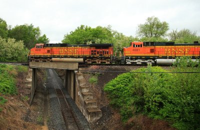 Crossing over the CN at Belle Rive