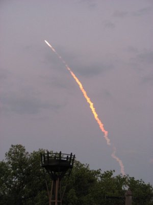 Shuttle Launch Over Epcot