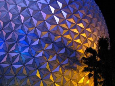 Spaceship Earth At Night