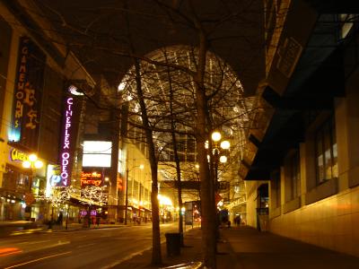 Convention Center at night