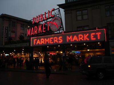 Public Market at dusk