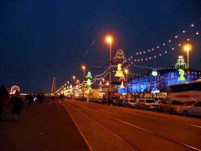 Blackpool at night