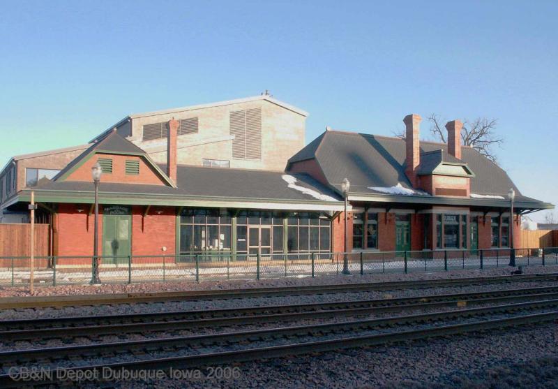 Chicago, Burlington  & Northern Depot at Dubuque, Iowa .jpg