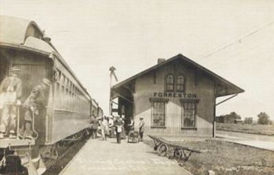 Forreston, Illinois Depot c1912  Illinois Central Depot.