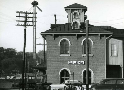 Galena Illinois Depot c 1964  Illinois Central Depot.JPG