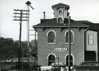 Illinois Central Depot at Galena, Illinois.