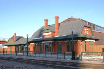 Chicago, Burlington & Northern Depot at Dubuque, Iowa.jpg