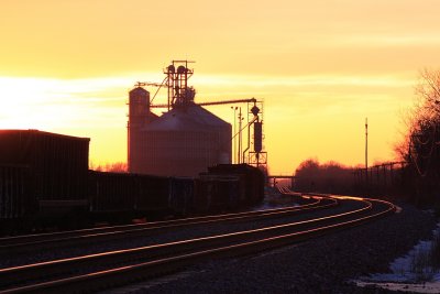 Quiet sunset at Stering Grain.JPG