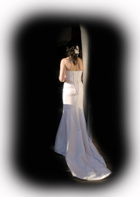 Bride in the door