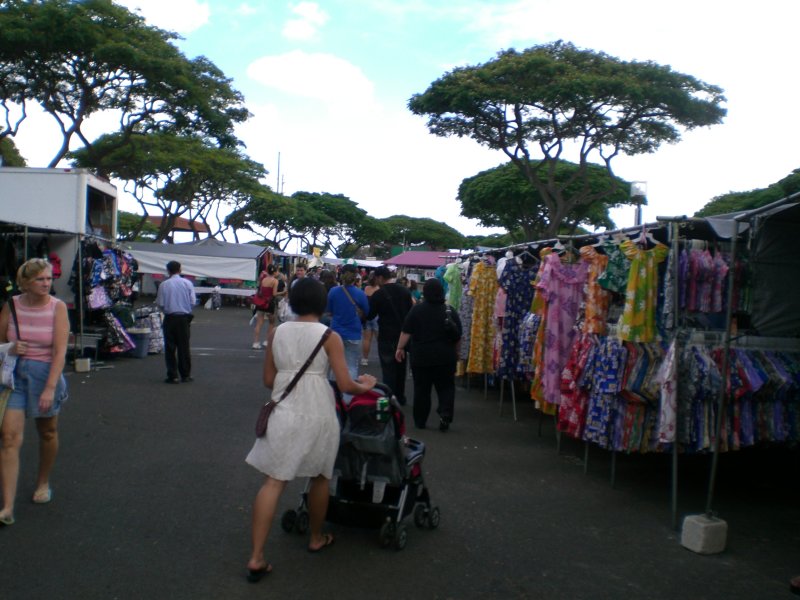 Hawaiis largest swap meet...over 700 vendors, crafters and artists from all over the world!