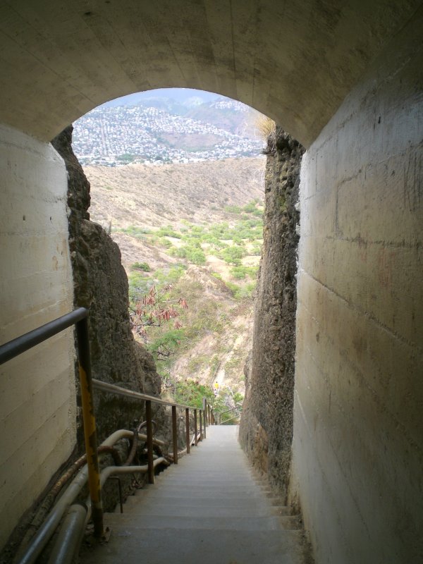 74 lovely steps lead to the 225 foot-long tunnel #1