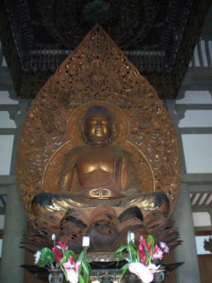 Nine foot Lotus Buddha...the largest wooden Buddha carved in over 900 years