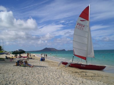 On the windward side of the island means good sailing