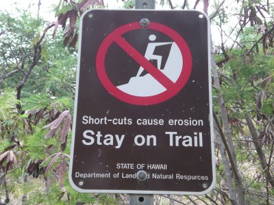 Stay on trail, ya?